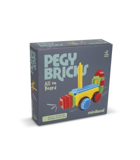JUEGO MINILAND PEGY BRICKS: ALL ON BOARD