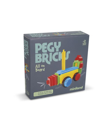 JUEGO MINILAND PEGY BRICKS: ALL ON BOARD