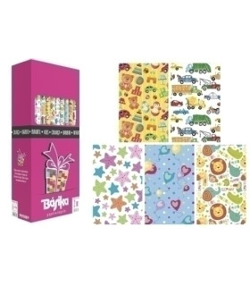PAPEL REGALO RL.BK.0,7x2 INF. (50)