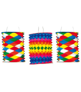 FAROLES CILINDRICO DECOR. DIAM.15CM 12UD