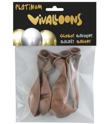 GLOBO PLATINUM COBRE BOLSA DE 6