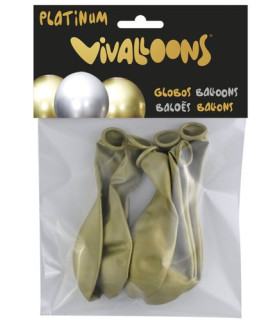 GLOBO PLATINUM ORO BOLSA DE 6