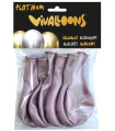 GLOBO PLATINUM ROSA BOLSA DE 6