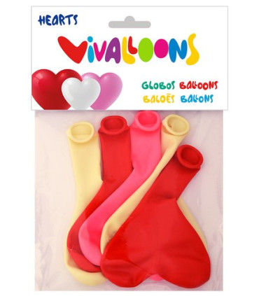 GLOBOS CORAZON BOLSA DE 5