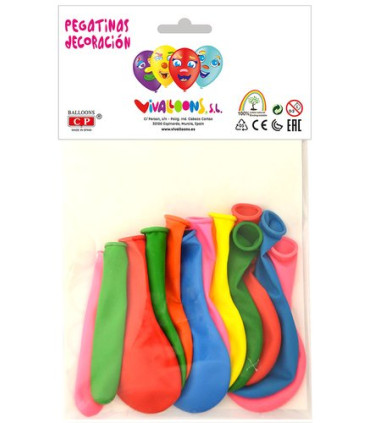GLOBOS DECORACION BOLSA DE 12
