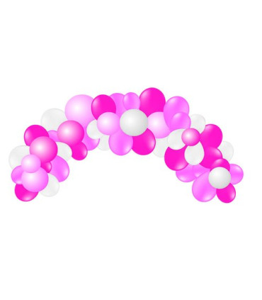 GUIRNALDA VIVALLOONS COLORES PASTEL ROSA