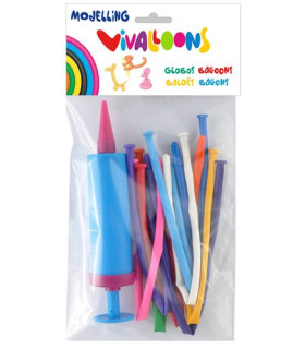 GLOBOS MOLDEABLES + INFLADOR B.10