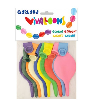 GUIRNALDA VIVALLOONS COLORES PASTEL 10