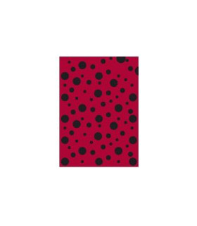 BOLSA DISFRAZ 56x70 IMPRESA TOPOS NEGRO
