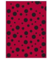 BOLSA DISFRAZ 56x70 IMPRESA TOPOS NEGRO