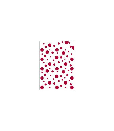 BOLSA DISFRAZ 56x70 IMPRESA TOPOS ROJO