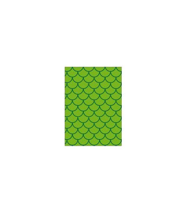 BOLSA DISFRAZ 65x90 IMPR.ONDAS VERDE