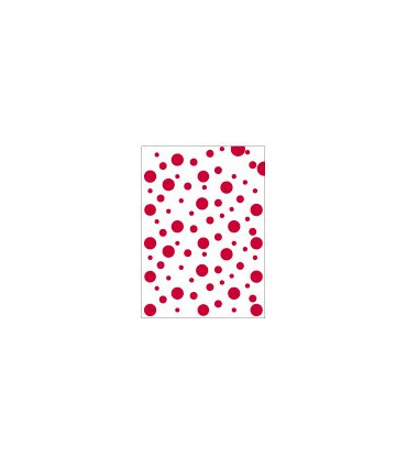 BOLSA DISFRAZ 65x90 IMPR.TOPOS ROJO