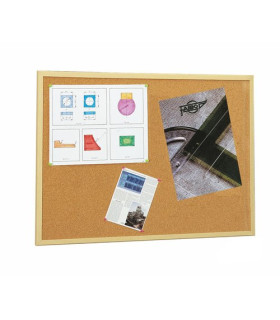 TABLERO CORCHO MARCO MELAMINA 60X120