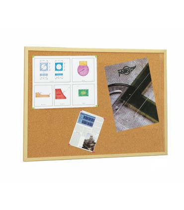 TABLERO CORCHO MARCO PINO 60X90