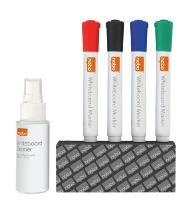 KIT NOBO PIZARRA BLANCA (4 MARC/BOR/SPY)