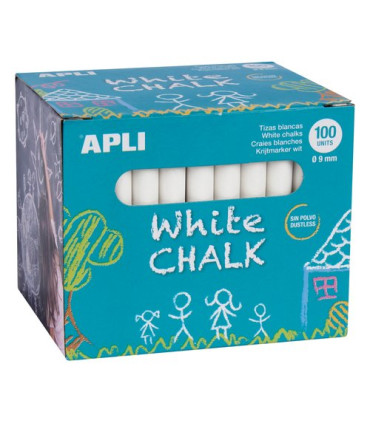 TIZAS BLANCAS APLI ESTUCHE DE 100