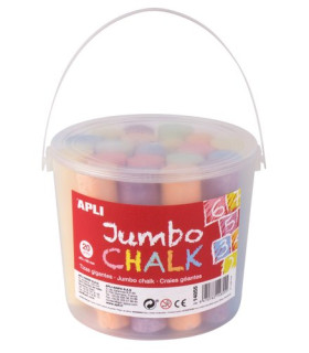 TIZAS COLORES APLI JUMBO BOTE 20 SURT.
