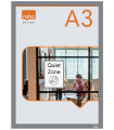 MARCO  MAG. AUTOADHESIVO A3 PLATA B/2