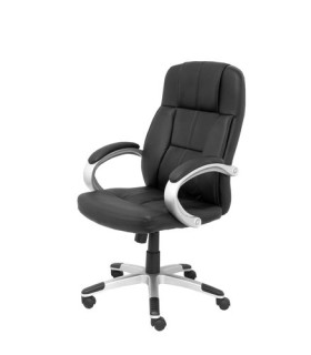 SILLA PIQUERAS TOBARRA SIMILPIEL NEGRO