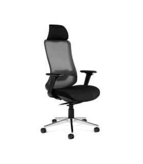 SILLA ROCADA RD-933-4 NEGRO CON BRAZOS