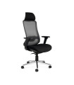 SILLA ROCADA RD-933-4 NEGRO CON BRAZOS