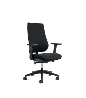 SILLA ROCADA RD-934/4 NEGRO CON BRAZOS