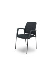 SILLA PIQUERAS OPTI519 C/BR. TAP. NEGRO