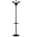 PERCHERO PIE UNILUX FLORA 6 COLG. NEGRO