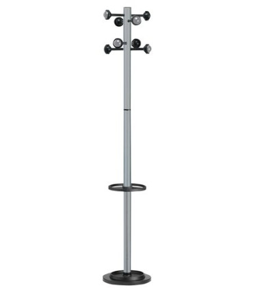 PERCHERO PIE UNILUX ACCUEIL 8 BOLAS GRIS