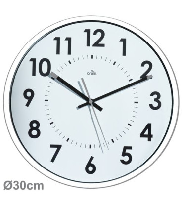 RELOJ PARED CEP ANALOGICO 30 CM BLANCO