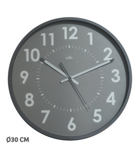 RELOJ PARED CEP ANALOGICO 30 CM GRIS