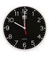 RELOJ PARED OXFORD CALM NEGRO 25 cm Ø