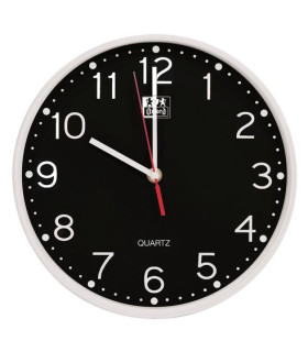 RELOJ PARED OXFORD CALM NEGRO 25 cm Ø