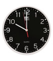 RELOJ PARED OXFORD CALM NEGRO 25 cm Ø