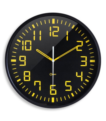 RELOJ PARED CEP ANALOGICO 30 CM NEGRO
