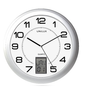RELOJ PARED UNILUX INSTINCT 30,5 CM GRIS