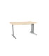 MESA ROCADA METAL 140x80 ALUMINIO/HAYA