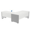 MESA ROCADA WORK ALA 100x60 GRIS/BLA