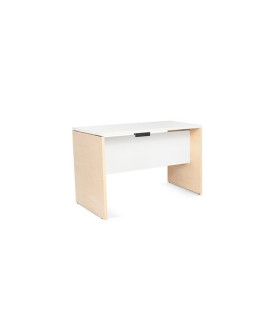 MESA ROCADA WORK 120x60 HAYA/BLANCO