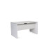 MESA ROCADA WORK 140x80 GRIS/GRIS
