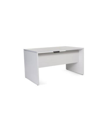 MESA ROCADA WORK 140x80 GRIS/GRIS