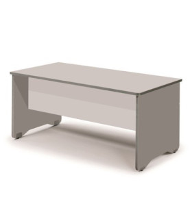 MESA ROCADA WORK 180x80 GRIS/GRIS