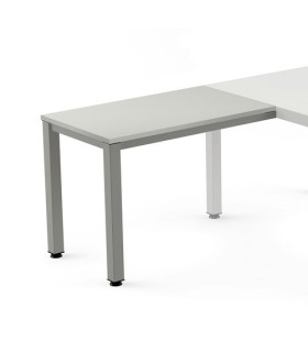 MESA ROCADA EXEC. ALA 100x60 AL/GRIS