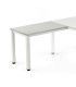 MESA ROCADA EXEC. ALA 100x60 BL/GRIS