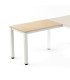 MESA ROCADA EXEC. ALA 100x60 BL/HAYA