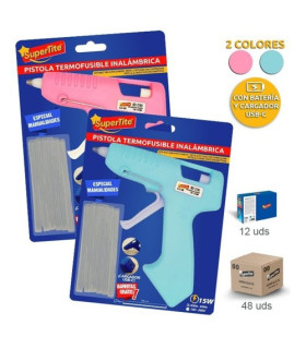 PISTOLA COLA TERMOFUSIBLE SUPERTITE BAT.