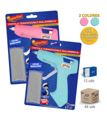 PISTOLA COLA TERMOFUSIBLE SUPERTITE BAT.
