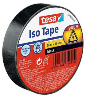 CINTA AISLANTE TESA PVC 20x19 NEGRO