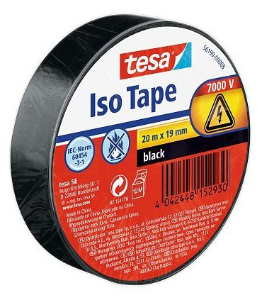 CINTA AISLANTE TESA PVC 20x19 NEGRO